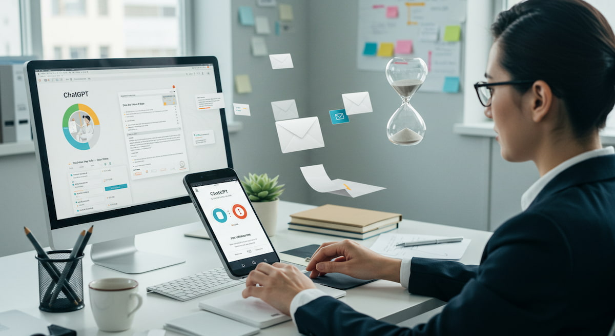 【ChatGPTプロンプト事例】もうビジネスメールに時間を使わない！業務効率化を実現しよう！